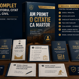 Kit Digital Complet - Am Primit O Citație Ca Martor