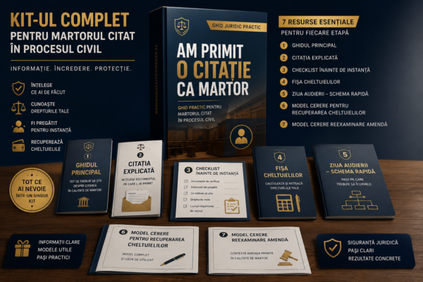 Imagine kit complet Kit Digital Complet - Am Primit O Citație Ca Martor