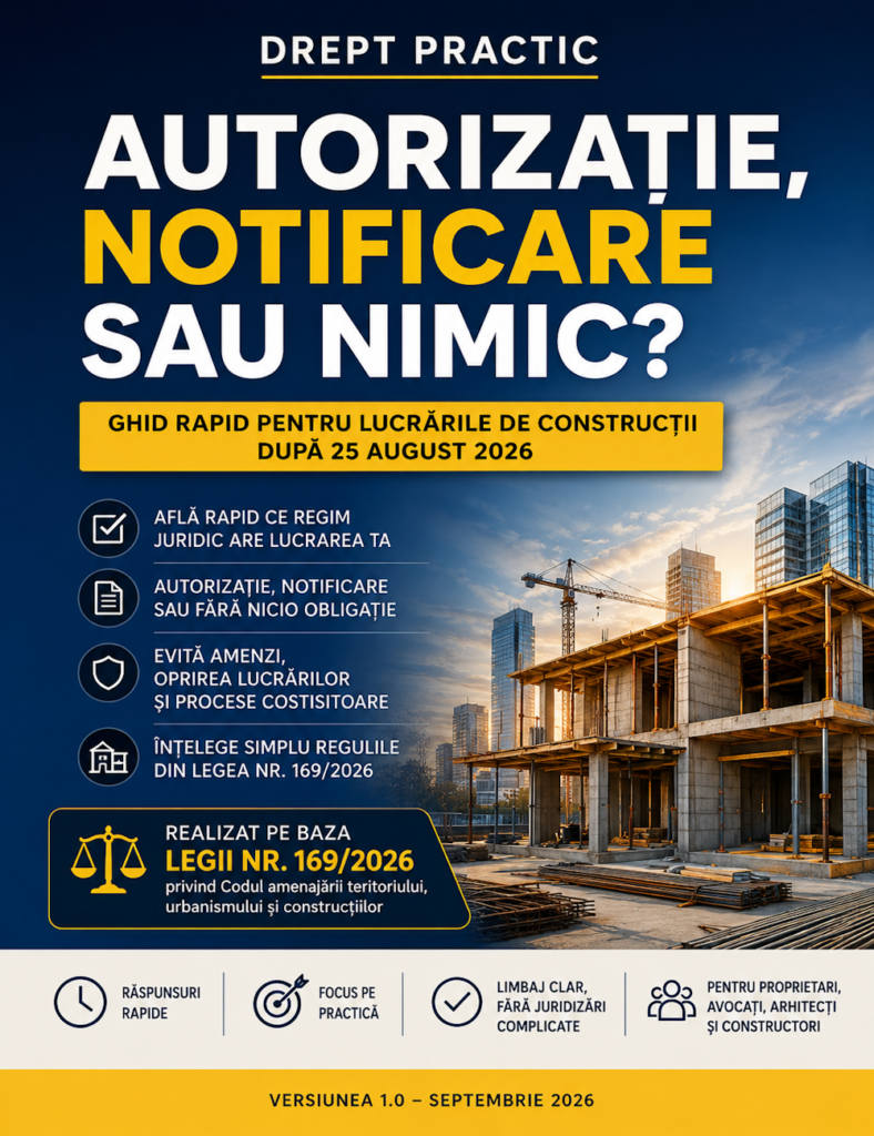 Autorizație, notificare sau nimic? Ghid Digital